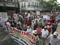 Este segundo contingente partió a las 14:00 horas de la Minerva a la Plaza Liberación. EL INFORMADOR / R. Tamayo