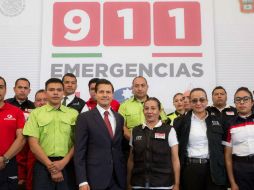 Peña Nieto subrayó que el 911 es un esfuerzo que convoca a las autoridades locales, sociedad civil y miles de servidores públicos. TWITTER / @PresidenciaMX