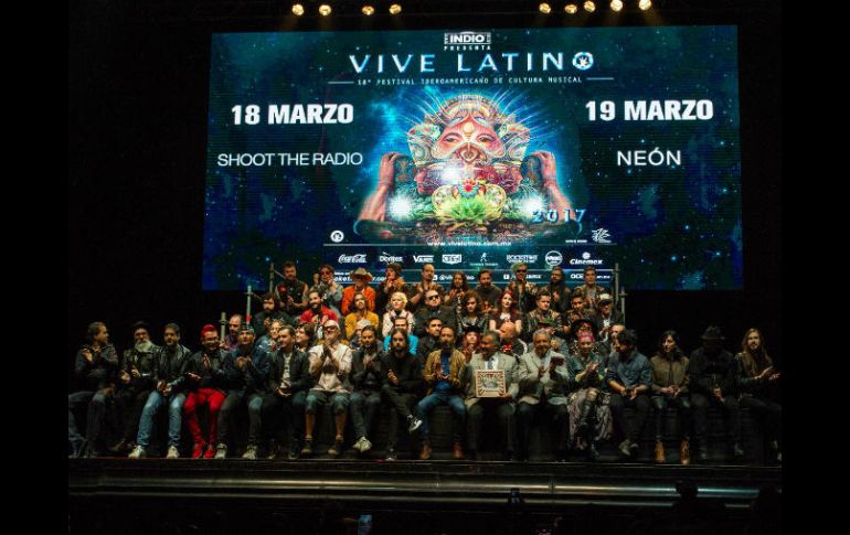 Ceremonia de presentación del cartel para el festival musical Vive Latino 2017. SUN / I. Olivares