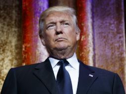 ''Vamos a parar las drogas que vienen y a frenar que las personas entren'', dice Trump sobre el muro. AP / E. Vucci