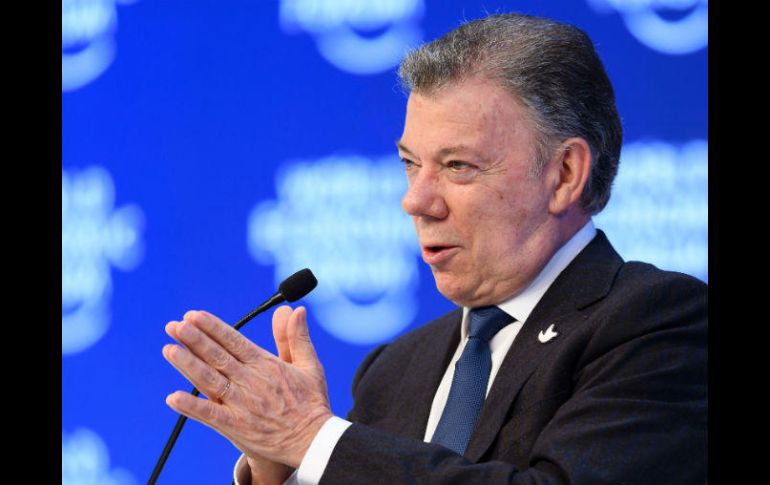 Santos anuncia el acuerdo para liberar al ex diputado Odín Sánchez, secuestrado desde abril de 2016. AFP / F. Coffrini