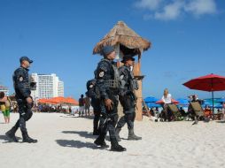 Playa del Carmen amaneció relativamente tranquila este miércoles, luego de los violentos acontecimientos. AFP / J. Soto