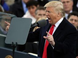 ''Estados Unidos empezará a ganar otra vez, a ganar como nunca antes'', remata el presidente. AFP / C. Somodevilla
