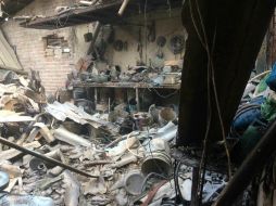 La explosión ocurrió en una construcción ubicada sobre la avenida Santa Margarita. ESPECIAL / Protección Civil Zapopan