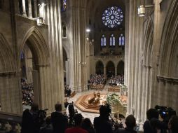 El servicio religioso forma parte de las ceremonias de inauguración del nuevo mandatario. AFP / M. Ngan