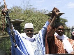 Jammeh partió a Guinea Ecuatorial, país que no pertenece a la Corte Penal Internacional y tiene al gobernante con más años en el poder. AFP / F.Diallo