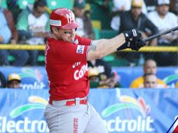 C.J. Retherford pegó jonrón productor de dos carerras en la tercera entrada. FACEBOOK / aguilasdemexicali