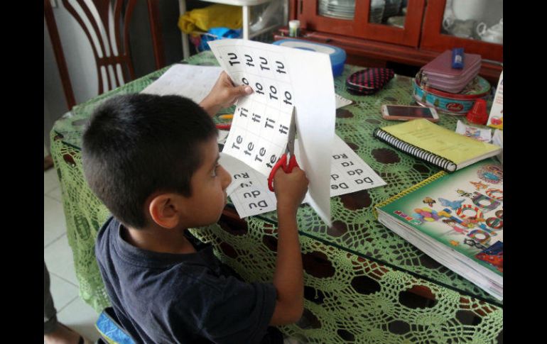 Mateo recibe educación elemental en el hogar porque hay pocas escuelas cerca de su domicilio. EL INFORMADOR / M. Vargas