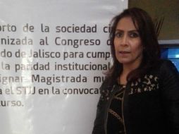 La candidata subrayó que en su trayectoria profesional no hay escándalos ni antecedentes sucios. EL INFORMADOR / I. Martínez
