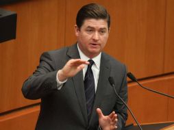 'Aquí estoy como siempre dando la cara, acudiendo a cualquier llamado', dijo Medina al llegar a comparecer. NTX / ARCHIVO