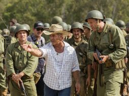 Mel Gibson durante la grabación de la película 'Hasta el último hombre'. AP / ARCHIVO