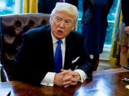 Según los registros de la Oficina de Marcas y Patentes de Estados Unidos, Trump presentó la solicitud para la patente. AFP / N. Kamm