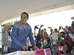 El alcalde de Cuernavaca acudió a la Ciudad de México en compañía de su equipo legal. AP / ARCHIVO