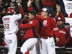 En la octava, Roberson impulsó a Jorge Carrillo con sencillo para el 6-1 definitivo. FACEBOOK / aguilasdemexicali