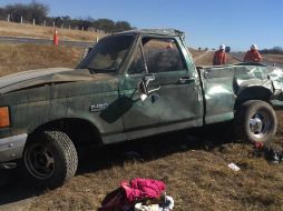 El accidente ocurrió la tarde de este jueves en el kilómetro 45 de la autopista Aguascalientes-León. ESPECIAL / Protección Civil Jalisco