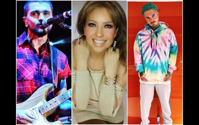 Thalía, Juanes, Carlos Vives y J. Balvin figuran en el elenco que actuará en la edición número 29 de Premio Lo Nuestro. ESPECIAL /