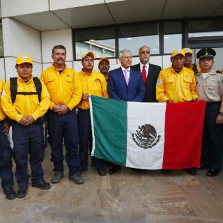 Brigadistas mexicanos llegan a Chile para apoyar combate a incendios