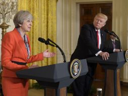 Creo que el 'brexit' va a ser algo maravilloso para su país, aseguró Trump a May. AFP / M.Ngan