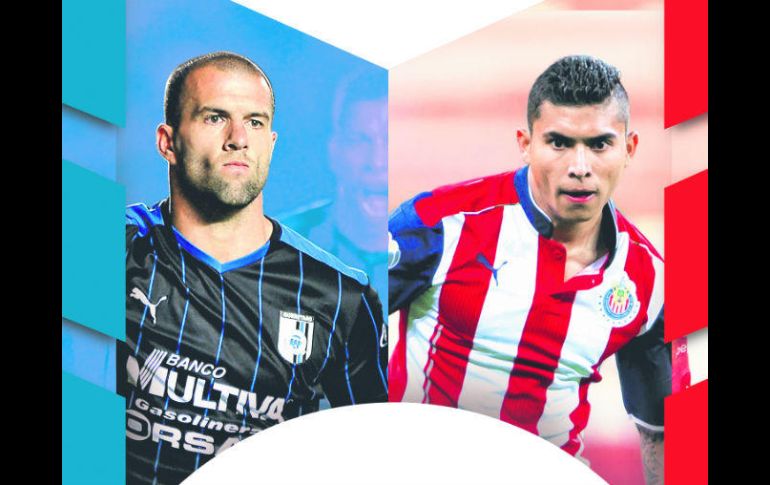 Emanuel Villa y Orbelín Pineda. Gallos y Chivas se reencontrarán tras la Final disputada en la Copa MX anterior. ESPECIAL /
