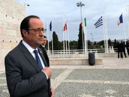 Hollande expresó que el combate por la defensa de las democracias es eficaz si se basa en el 'respeto de los principios que la fundan'. EFE / J. Relvas