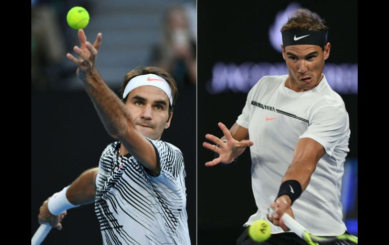 Los tenistas,  Roger Federer y Rafael Nadal, enfrentarán la  final del Abierto de Australia. AFP / ARCHIVO