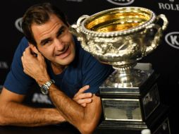 Roger Federer reconoce que haber vencido a Rafael Nadal esta noche ha sido muy especial. AFP / W. West