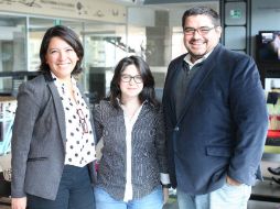 Cristina Yoshida, Inés Jiménez y Christopher Bricio, integrantes del colectivo. EL INFORMADOR / G. Gallo