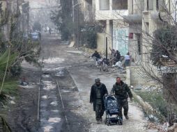 El suministro de agua desde el valle del Barada a Damasco llevaba cortado desde el pasado 23 de diciembre. AFP / STRINGER