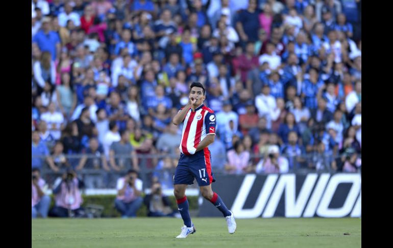 El ‘Chapo’ Sánchez dedicó este gol a su hija, que se llamará María. MEXSPORT / ARCHIVO