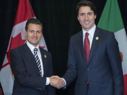 Peña y Trudeau sostuvieron una conversación telefónica para continuar reforzando los fuertes lazos de amistad. NTX / ARCHIVO