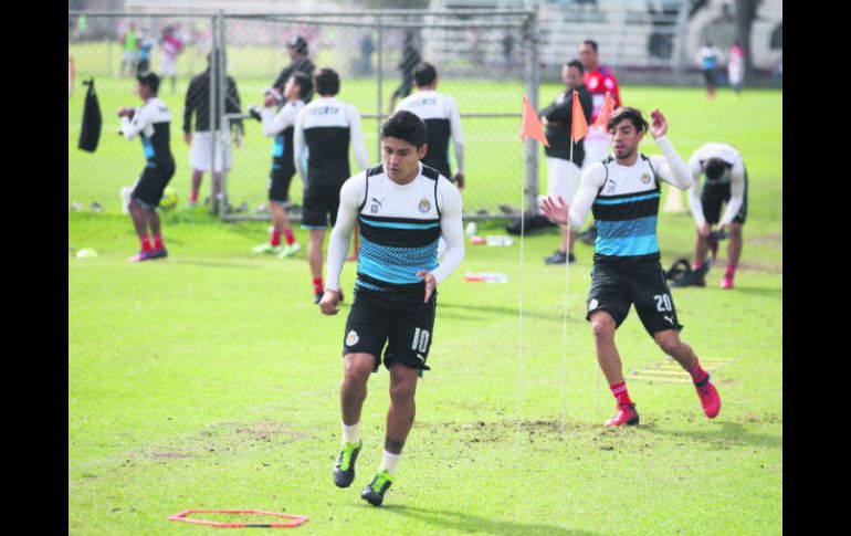 Ante Venados. Jesús Eduardo López (#10) se encuentra entre los convocados que hoy enfrentarán al equipo yucateco. EL INFORMADOR / R. Tamayo