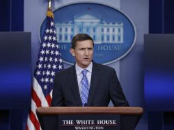 El consejero de Seguridad Nacional, Michael Flynn habló con la prensa sobre la prueba que hizo Irán. AP / C. Kaster