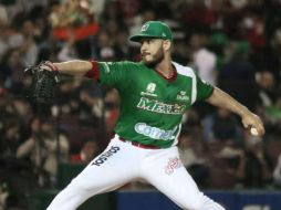 El abridor mexicano Héctor Rodríguez tuvo un pitcheo brillante. FACEBOOK / aguilasdemexicali