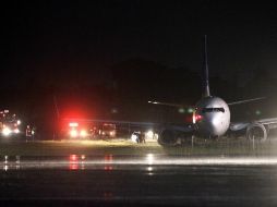 El aeropuerto internacional de Adisutjipto fue cerrado tras el incidente. AFP / STR