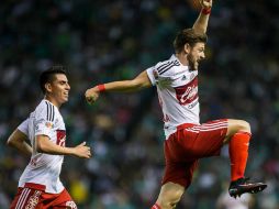 Guido Rodríguez celebra su gol. MEXSPORT / Emiliano