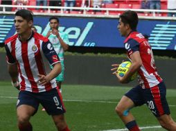 Rodolfo Pizarro celebra su anotación. EL INFORMADOR / R. Tamayo