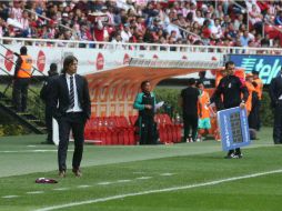 '¿Por qué no en 90 minutos?' se pregunta Almeyda después del empate de Chivas en tiempo de compensación. EL INFORMADOR / R. Tamayo