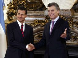 El presidente Macri reiteró que México es un mercado muy atractivo para las exportaciones argentinas. AP / ARCHIVO