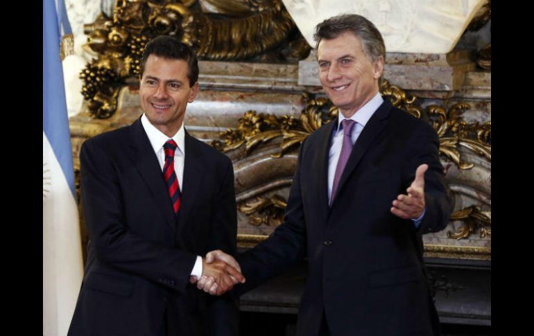 El presidente Macri reiteró que México es un mercado muy atractivo para las exportaciones argentinas. AP / ARCHIVO