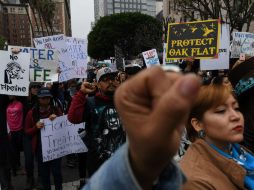 Adamini dijo que estaba pidiendo el fin de la violencia, después de una protesta realizada en la Universidad de California. AFP / M. Ralston