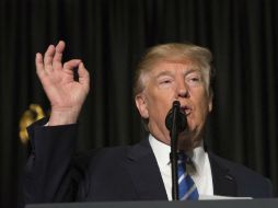 ‘‘Quiero que entreguen a los malos. Y los vamos a sacar del país y regresarlos a donde vinieron y lo vamos a hacer rápido’’ asegura. EFE / C. Kleponis