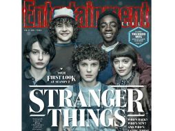Los cinco niños de 'Stranger things' participaron en el nuevo número de la revista 'Entertainment Weekly'. ESPECIAL / @EW