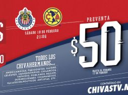 Rojiblancos y Águilas se enfrentarán el próximo 18 de febrero. TWITTER / @Chivas