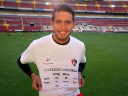 Javier Salas, compañero de Márquez en el medio campo rojinegro, lamenta la ausencia del capitán. EL INFORMADOR / M. Vargas