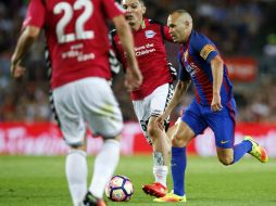 Los blaugranas sufrieron al inicio del torneo de Liga frente a los vascos. TWITTER / @FCBarcelona_es