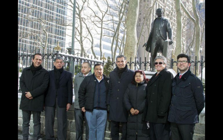 Enrique Ochoa comenzó una gira de trabajo desde el pasado jueves por Nueva York y Nueva Jersey. EFE / M. Rajmil