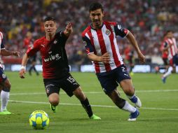 Al medio tiempo, Guadalajara vence a los Rojinegros. EFE / U. Basurto