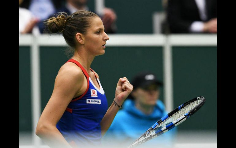 Con la victoria de Karolina Pliskova, República Checa se acerca a las semifinales. AFP / M. Cizek