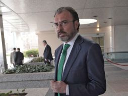 Luis Videgaray detalla que en su visita expresaron al equipo de Trump que les parecía ‘desalentadora’ la noticia del muro. NTX / ARCHIVO