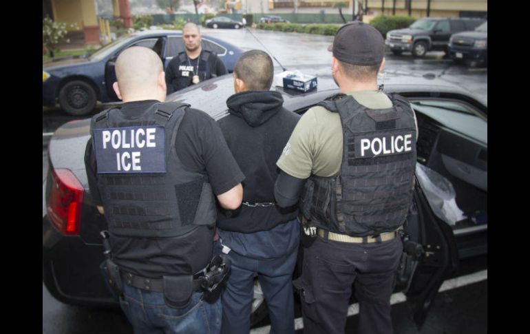 Los arrestos fueron realizados por agentes del ICE en Los Ángeles, Chicago, Atlanta, San Antonio y Nueva York. EFE / R. Rogers